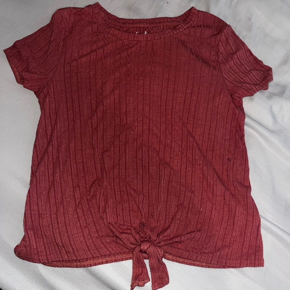 Crop top with knot tie, never worn